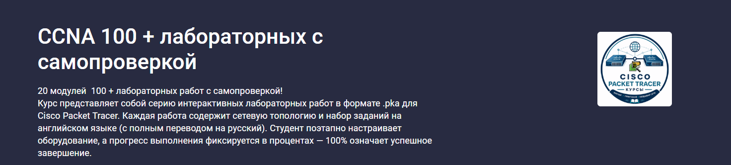 Никита Богуславский - CCNA 100 + лабораторных с самопроверкой