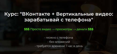 Александр Пуминов - ВКонтакте + Вертикальные видео: зарабатывай с телефона. Тариф С куратором
