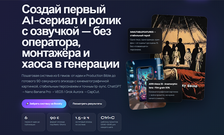 Создай первый AI / PinTraffic - сериал и ролик с озвучкой — без оператора, монтажёра