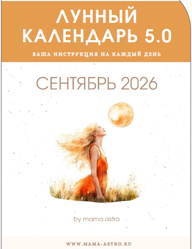 mama.astro - Лунный календарь 5.0. Ваша инструкция на каждый день (Сентябрь 2026)