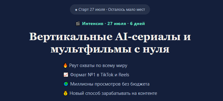 Вертикальные AI / Анна Пронченко, Марина Соль - сериалы и мультфильмы с нуля